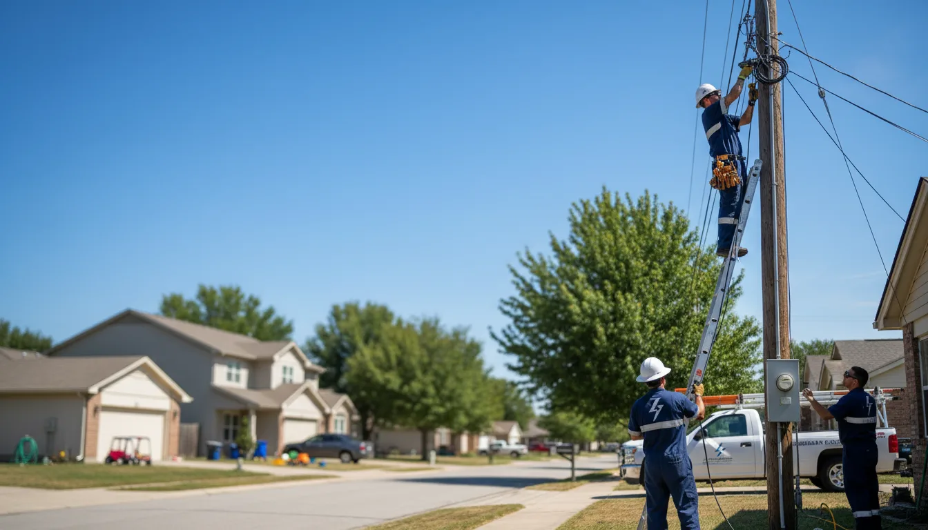 Residential electrician providing installation services in Duffield, VA
